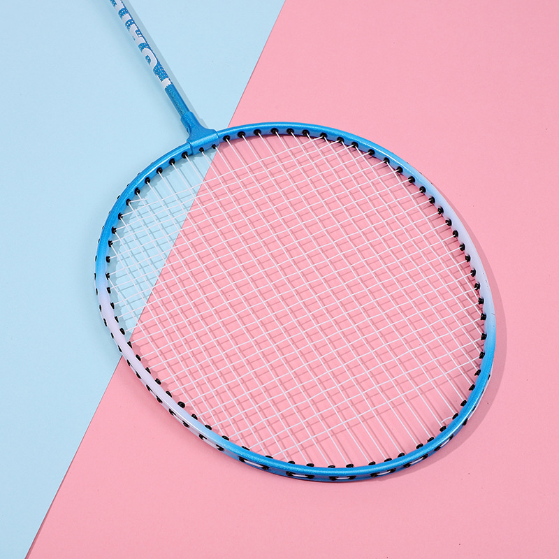 Nickel titanium memory alloy badminton racket