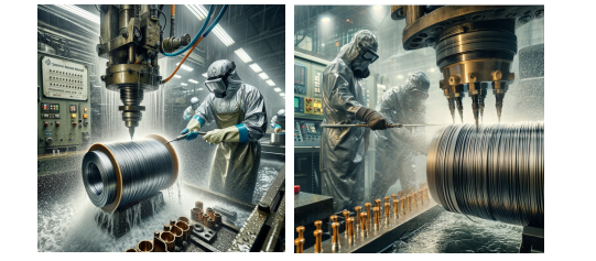 Wet polishing process of nickel titanium alloy wire
